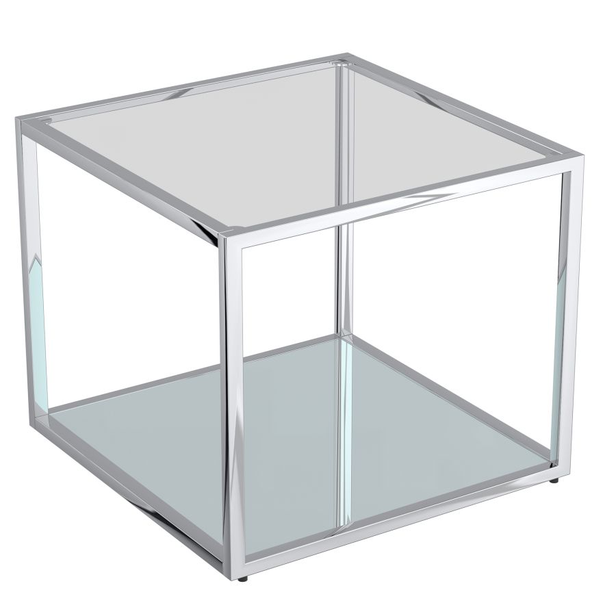 Casini Large Square end  Table in Silver