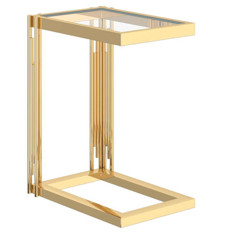 Estrel Small Accent Table in Gold