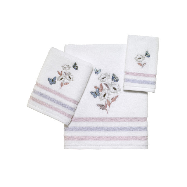 In The Garden Towel Collection White