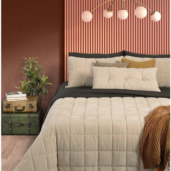 CORDUROY NATURAL QUILT