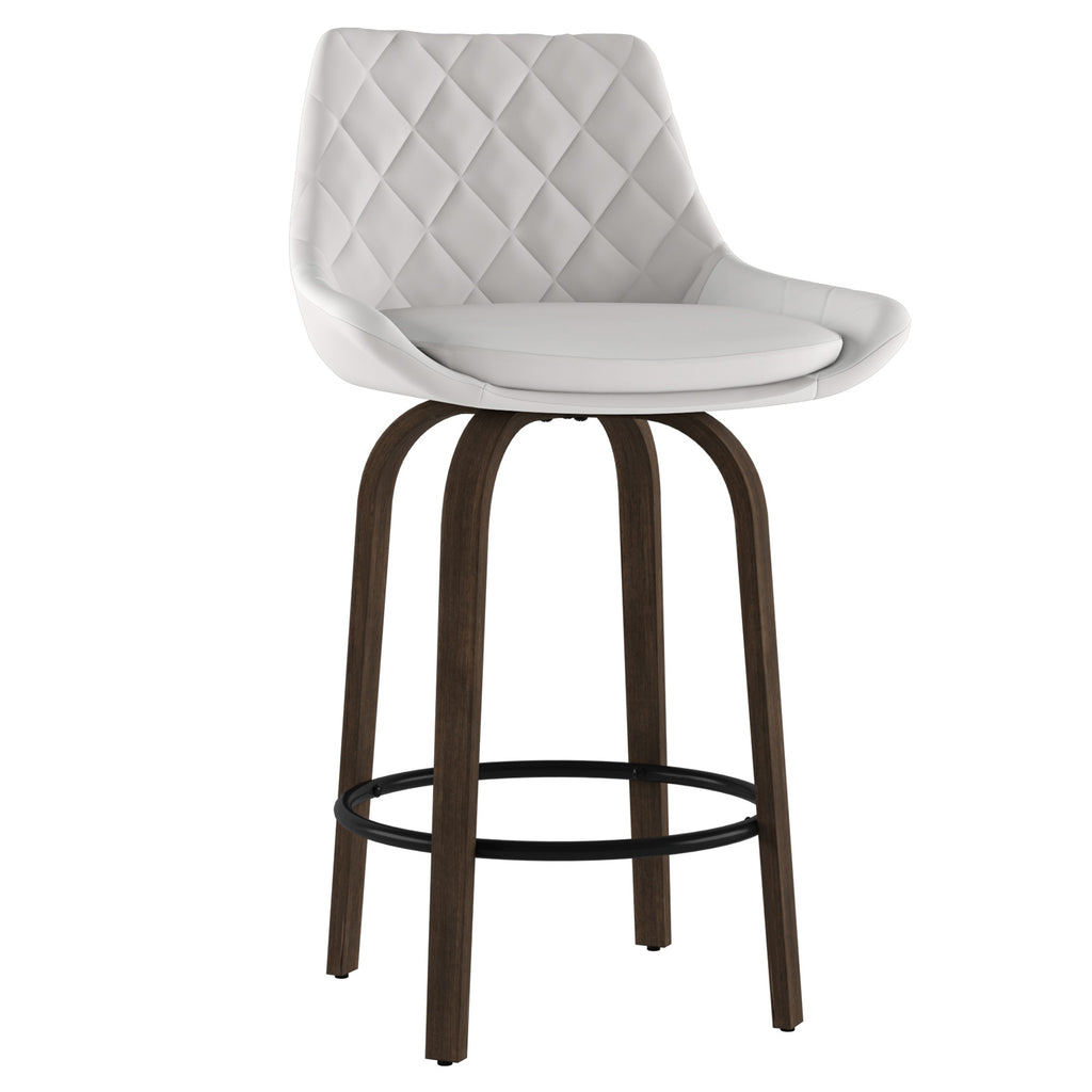 Kenzo 26'' Counter Stool, set of 2 in White