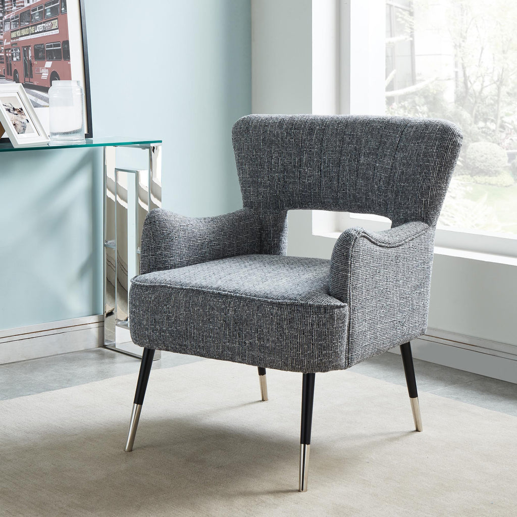 Vince Accent Chair in Grey Blend