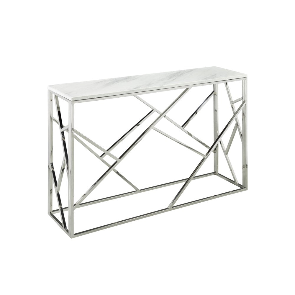 CAROLE Console Table m faux marble top