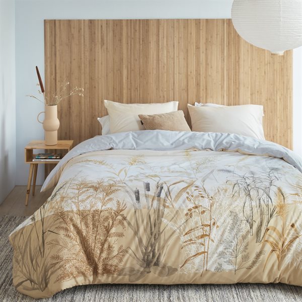 SUNSET NATURAL COLOURED PRINTED DUVET COVER