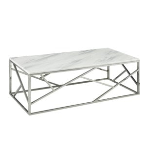 CAROLE Coffee Table faux marble top